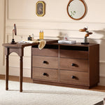 Elegant Ash Wood Makeup Vanity with Spacious Storage and Chic Design fzgf-3108