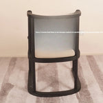 Stylish Ash Wood Chair with Faux Leather and Cotton-Linen Cushion – Perfect for Home or Office Decor fzgf-3109