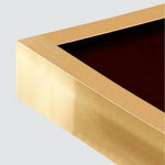 Elegant Faux Leather Nightstand with Gold Accents - Modern Bedroom Furniture fzyhs-2739