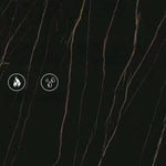 Elegant Nightstand with Solid Wood, Marble, and Faux Leather Finish - Chic Bedroom Accent! fzyhs-2740