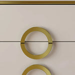 Modern Solid Wood Nightstand with Faux Leather Accents - Luxury Bedroom Furniture fzyhs-2742