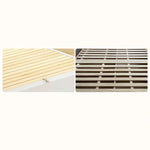 Elegant White Rubber Wood and Pine Bed Frame – Durable Comfort for Your Bedroom glna-232