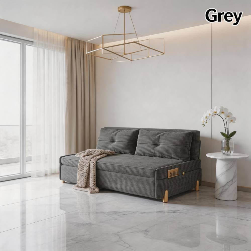 Stylish Solid Wood Corduroy Sofa in Elegant Green - Perfect for Modern Living Rooms fdh-3110（副本）
