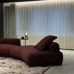 Italian Minimalist Block-Style Sectional Sofa, Asymmetrical Corner Couch for Living Room gs-0209-52