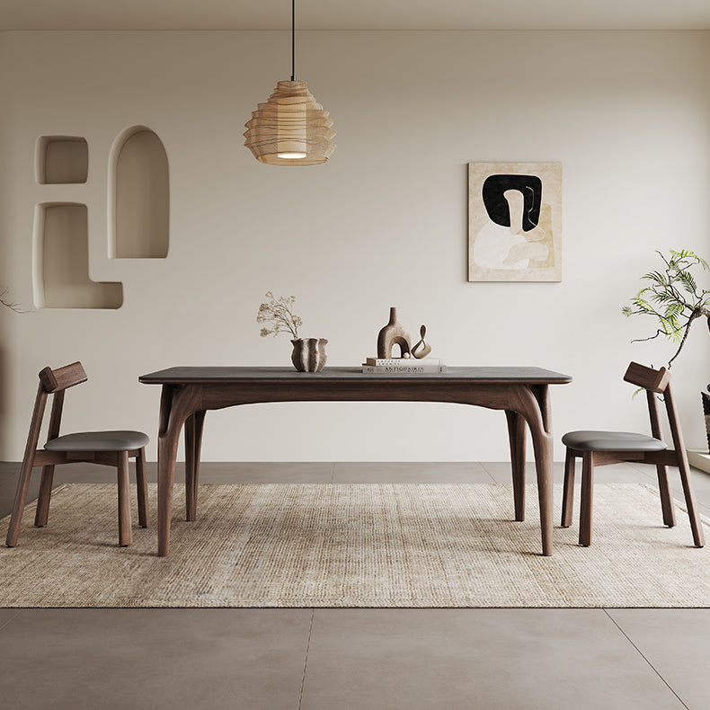 Stunning Grey Brown Ash Wood Ceramic Table for Elegant Living Spaces hagst-1664