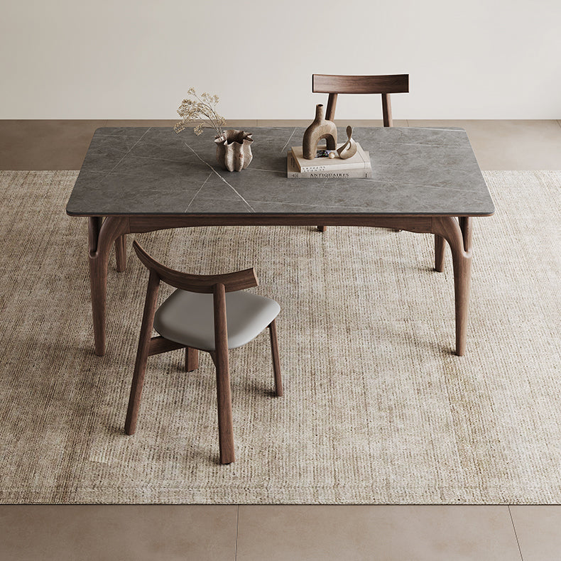 Stunning Grey Brown Ash Wood Ceramic Table for Elegant Living Spaces hagst-1664