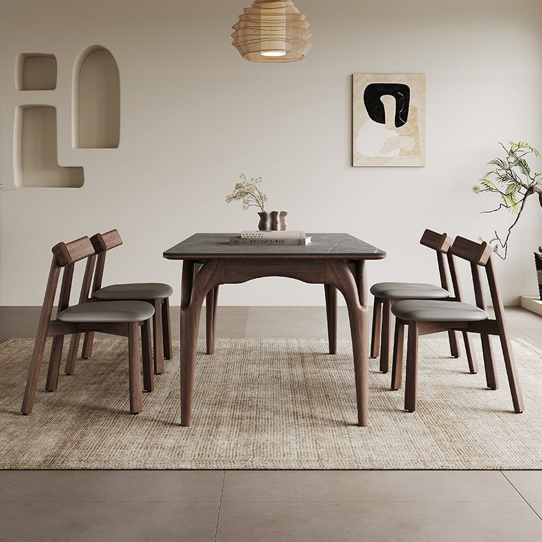 Stunning Grey Brown Ash Wood Ceramic Table for Elegant Living Spaces hagst-1664