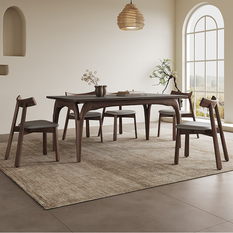 Stunning Grey Brown Ash Wood Ceramic Table for Elegant Living Spaces hagst-1664