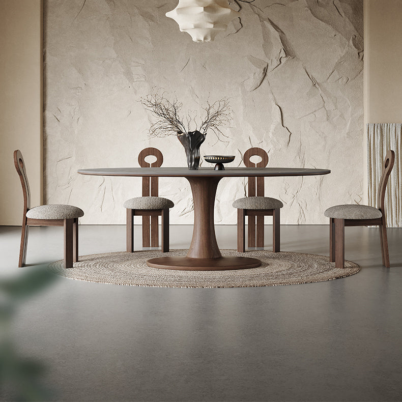 Stylish Grey Oak Wood Ceramic Table for Modern Homes hagst-1668