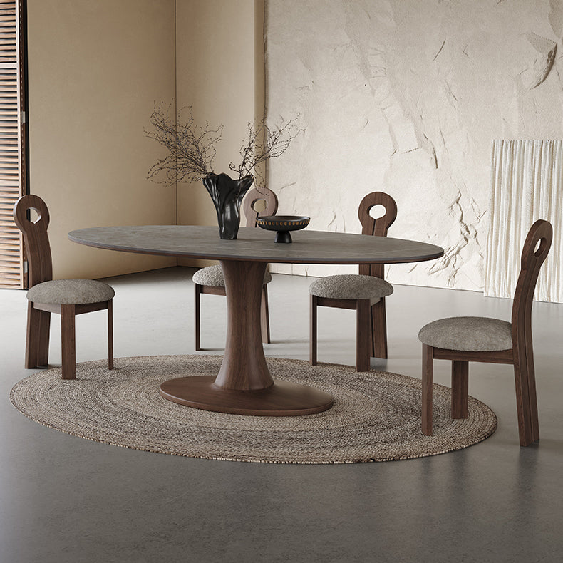 Stylish Grey Oak Wood Ceramic Table for Modern Homes hagst-1668