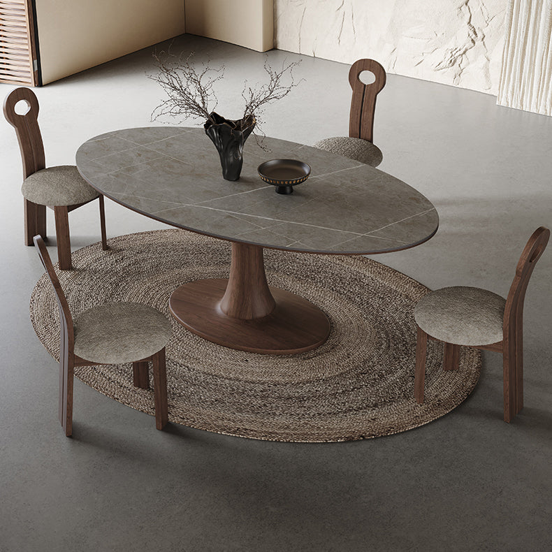 Stylish Grey Oak Wood Ceramic Table for Modern Homes hagst-1668