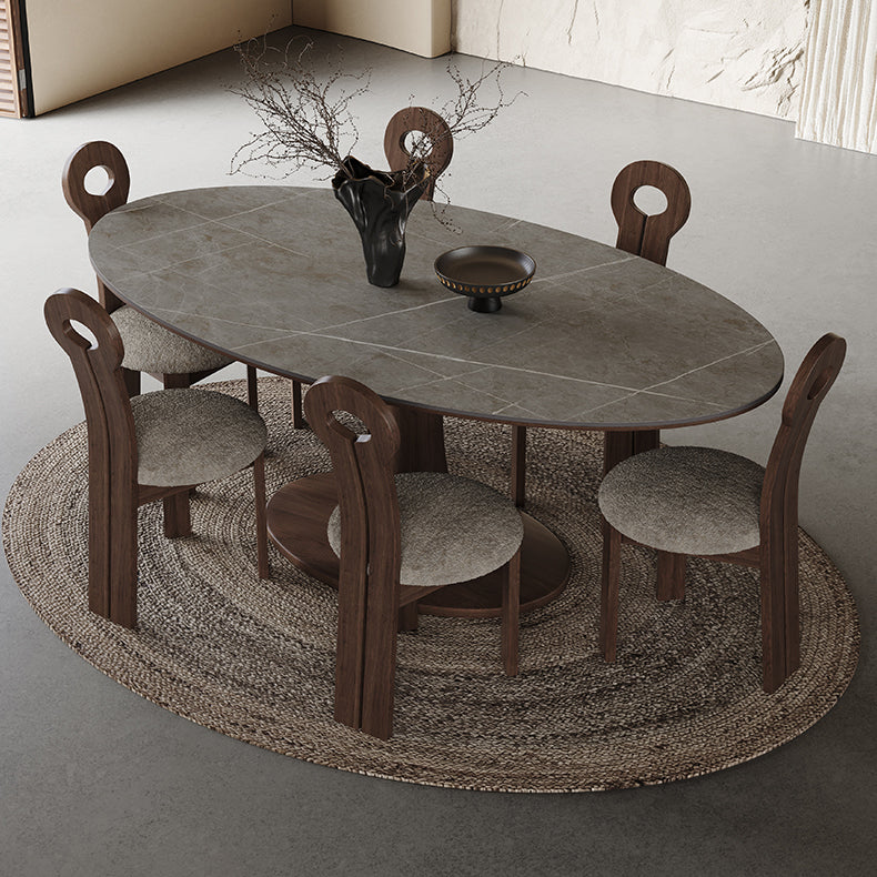 Stylish Grey Oak Wood Ceramic Table for Modern Homes hagst-1668