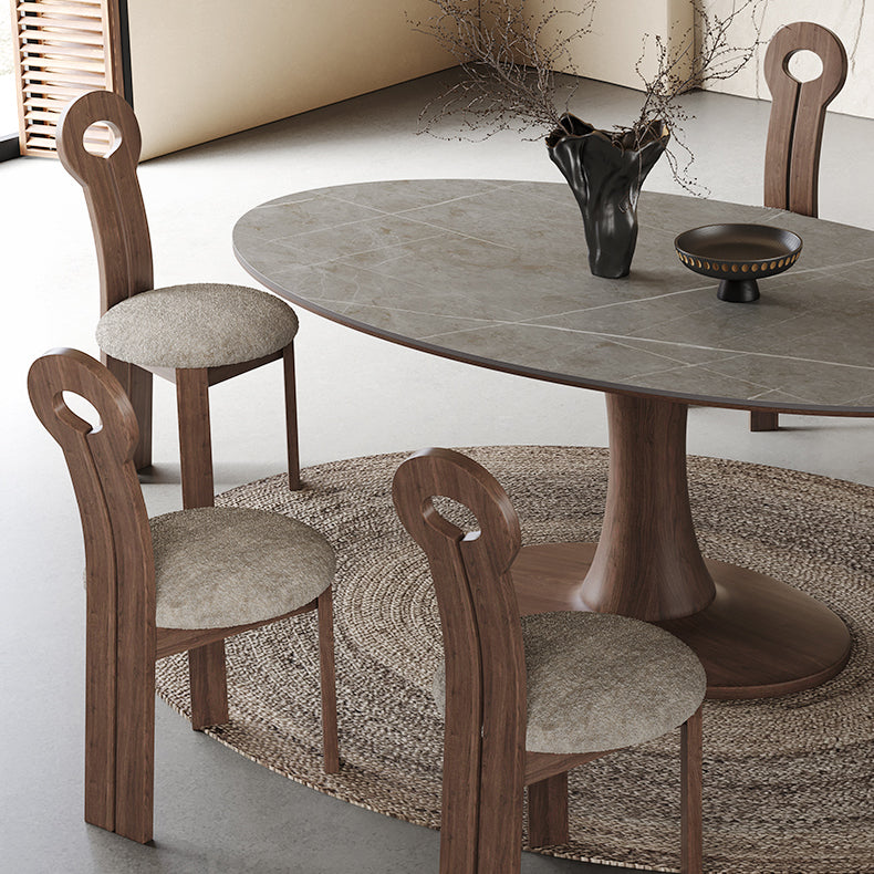 Stylish Grey Oak Wood Ceramic Table for Modern Homes hagst-1668