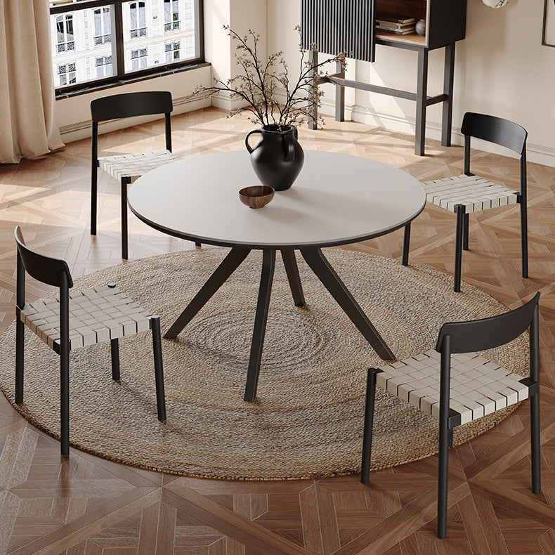 Stunning Matte White Ash Wood and Ceramic Table - Elegant Home Decor hagst-1671