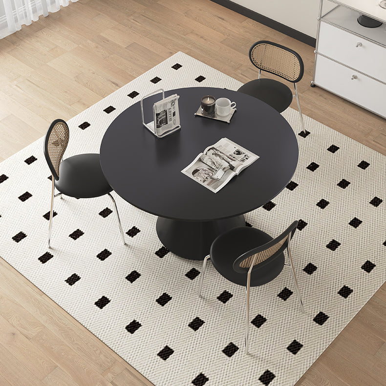 Sleek Matte Black Ceramic Table - Modern Furniture for Sophisticated Spaces hagst-1672