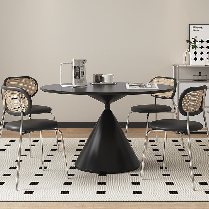 Sleek Matte Black Ceramic Table - Modern Furniture for Sophisticated Spaces hagst-1672