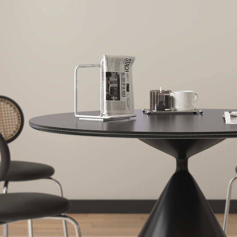 Sleek Matte Black Ceramic Table - Modern Furniture for Sophisticated Spaces hagst-1672