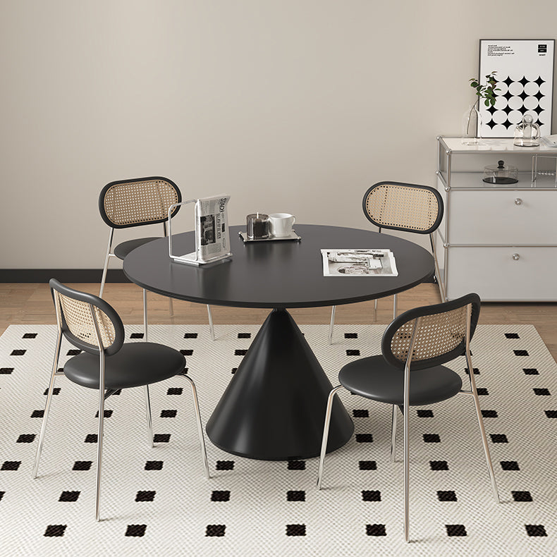 Sleek Matte Black Ceramic Table - Modern Furniture for Sophisticated Spaces hagst-1672