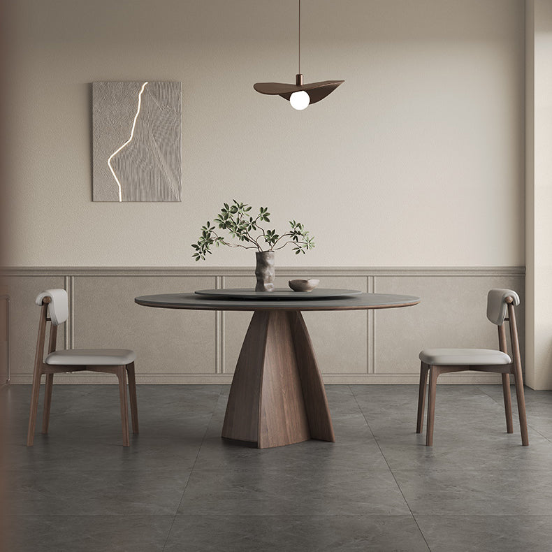 Stylish Grey Ash Wood Ceramic Table - Perfect for Modern Homes hagst-1673