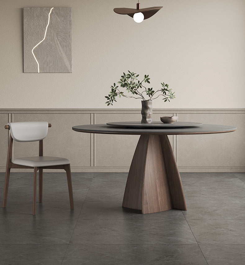 Stylish Grey Ash Wood Ceramic Table - Perfect for Modern Homes hagst-1673