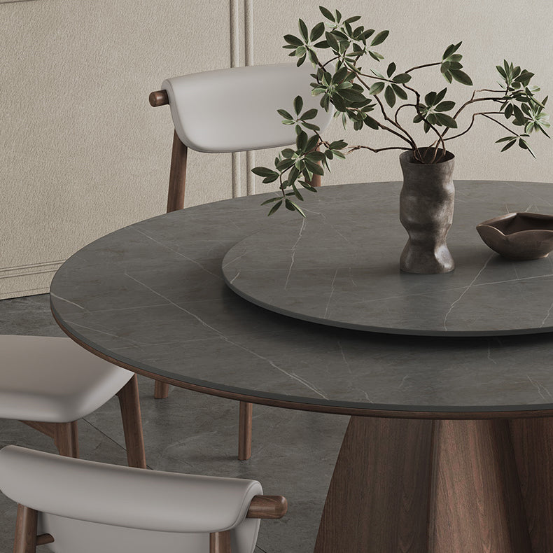 Stylish Grey Ash Wood Ceramic Table - Perfect for Modern Homes hagst-1673