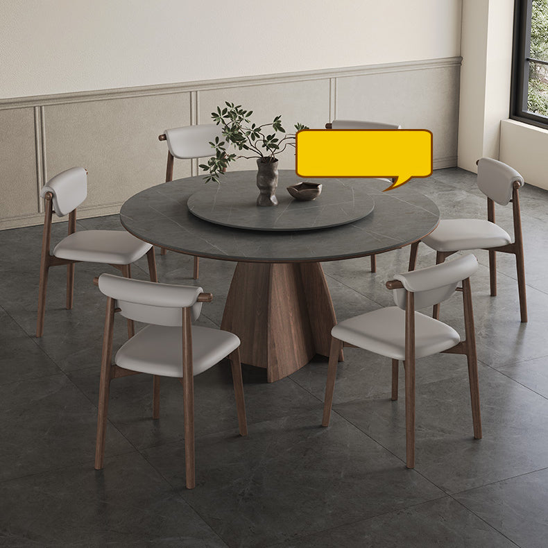 Stylish Grey Ash Wood Ceramic Table - Perfect for Modern Homes hagst-1673