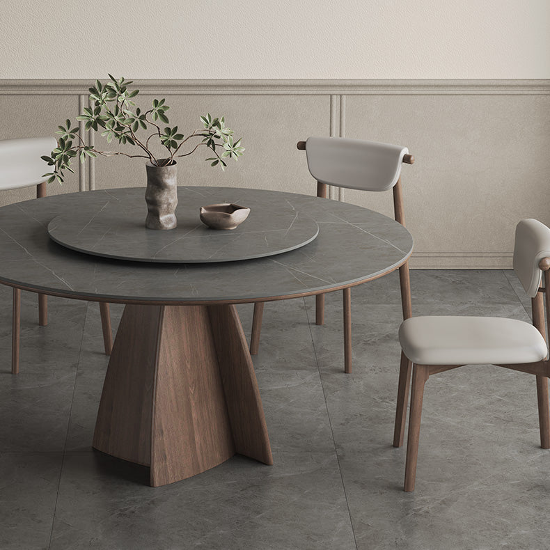 Stylish Grey Ash Wood Ceramic Table - Perfect for Modern Homes hagst-1673