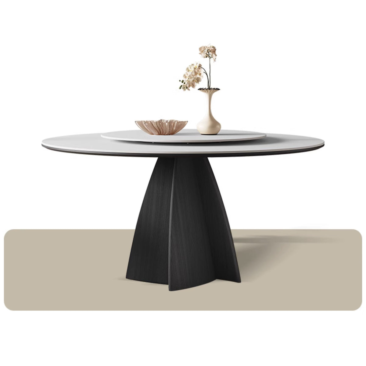 Stylish Grey Ash Wood Ceramic Table - Perfect for Modern Homes hagst-1673