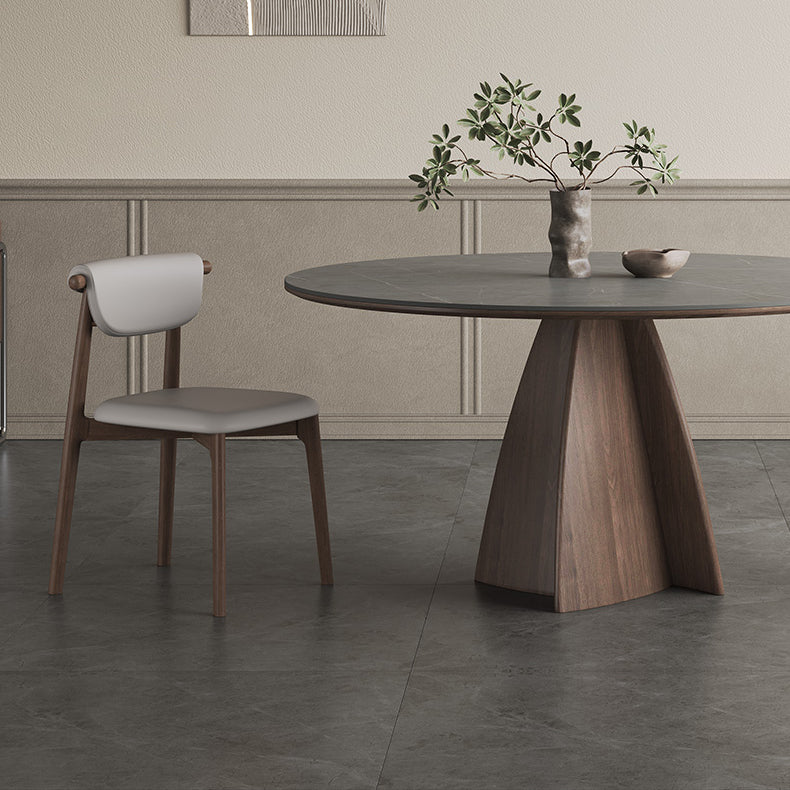 Stylish Grey Ash Wood Ceramic Table - Perfect for Modern Homes hagst-1673