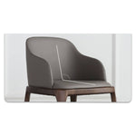 Elegant Dark Gray Ash Wood Chair with Scratch-Resistant Fabric - Perfect for Modern Living Rooms hagst-328