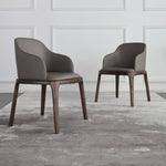 Elegant Dark Gray Ash Wood Chair with Scratch-Resistant Fabric - Perfect for Modern Living Rooms hagst-328