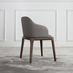 Elegant Dark Gray Ash Wood Chair with Scratch-Resistant Fabric - Perfect for Modern Living Rooms hagst-328
