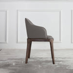 Elegant Dark Gray Ash Wood Chair with Scratch-Resistant Fabric - Perfect for Modern Living Rooms hagst-328
