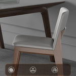 Modern Dark Gray Ash Wood Chair with Scratch-Resistant Fabric Upholstery hagst-329