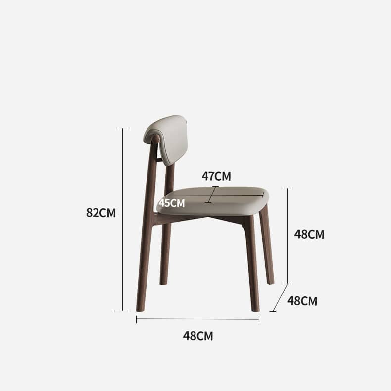 Scratch-Resistant Light Gray Rabric Chair with Oak Frame hagst-330