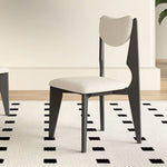 White Oak Chair with Faux Lambswool Upholstery - Cozy and Stylish Seating hagst-334