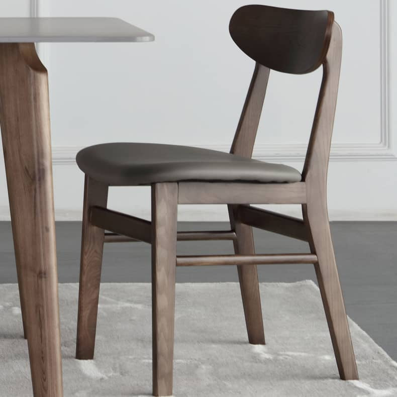 Modern Dark Gray Ash Wood Chair with Scratch-Resistant Fabric - Stylish Durability for Any Interior hagst-339