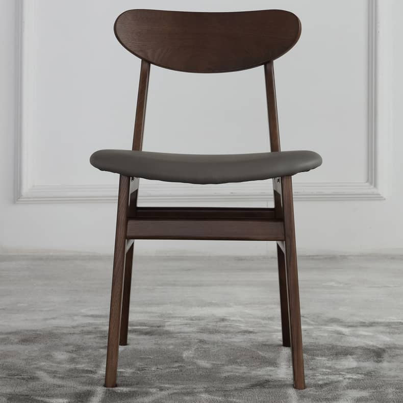 Modern Dark Gray Ash Wood Chair with Scratch-Resistant Fabric - Stylish Durability for Any Interior hagst-339