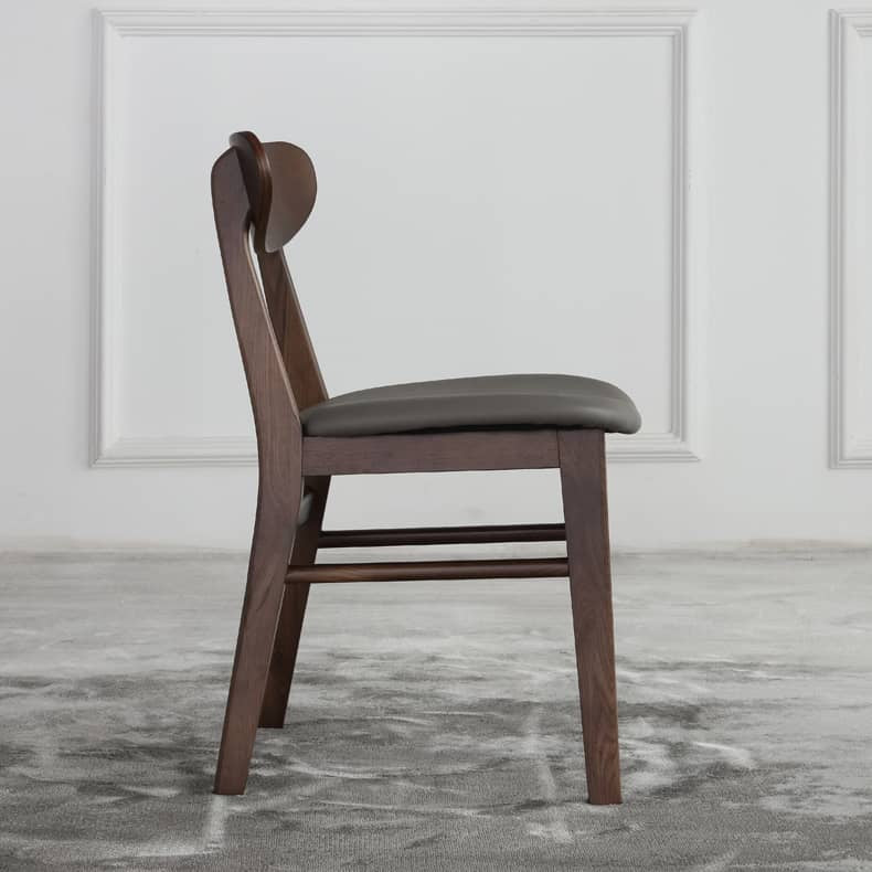 Modern Dark Gray Ash Wood Chair with Scratch-Resistant Fabric - Stylish Durability for Any Interior hagst-339