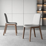 Modern Light Gray Ash Wood Chair with Durable Scratch-Resistant Fabric hagst-340