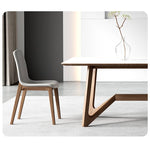 Modern Light Gray Ash Wood Chair with Durable Scratch-Resistant Fabric hagst-340