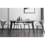 Stylish Light Gray Chair with Durable Cotton-Ramie Scratch-Resistant Fabric hagst-341