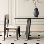 Elegant Multi-Layer Sintered Stone Table with Oak Wood Finish hagst-562