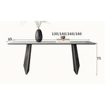 Elegant Multi-Layer Sintered Stone Table with Oak Wood Finish hagst-562