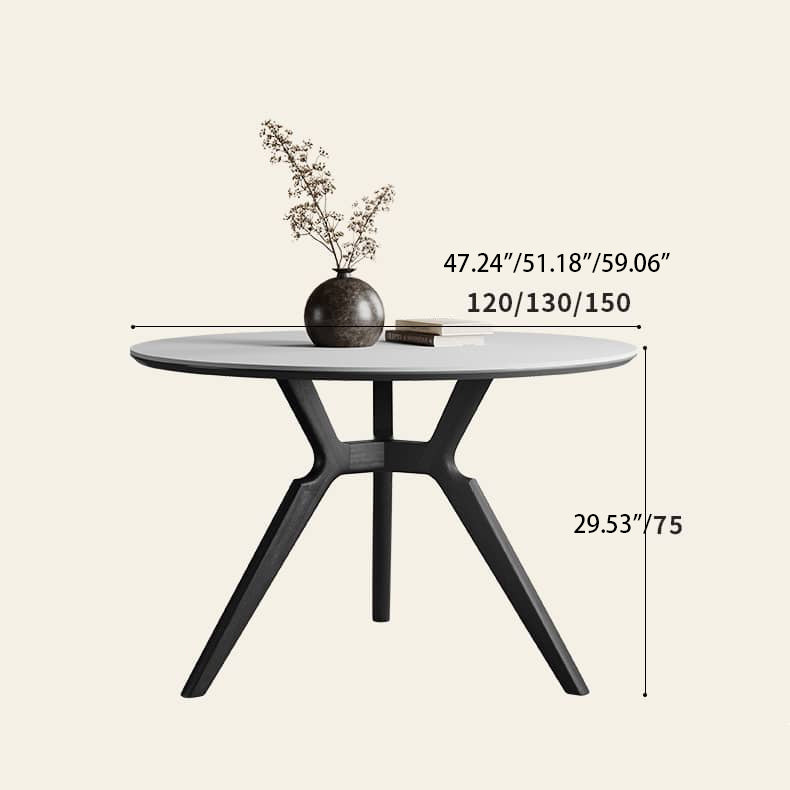 Modern Sintered Stone and Ash Wood Multi-Layer Board Table - Sleek Design for Home & Office Decor hagst-563