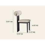 Modern White Sintered Stone and Ash Wood Multi-Layer Board Table hagst-570