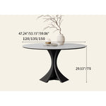 Elegant Multi-Layer Wood Board Table with Durable White Sintered Stone Top hagst-571