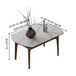 Stylish Grey Brown Oak Wood Chair with Foam and Faux Leather Upholstery hagst-815