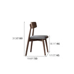 Stylish Grey Brown Oak Wood Chair with Foam and Faux Leather Upholstery hagst-815