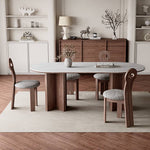 Elegant Grey Brown Oak Wood Chair with Comfortable Foam and Durable Polyester Upholstery hagst-820